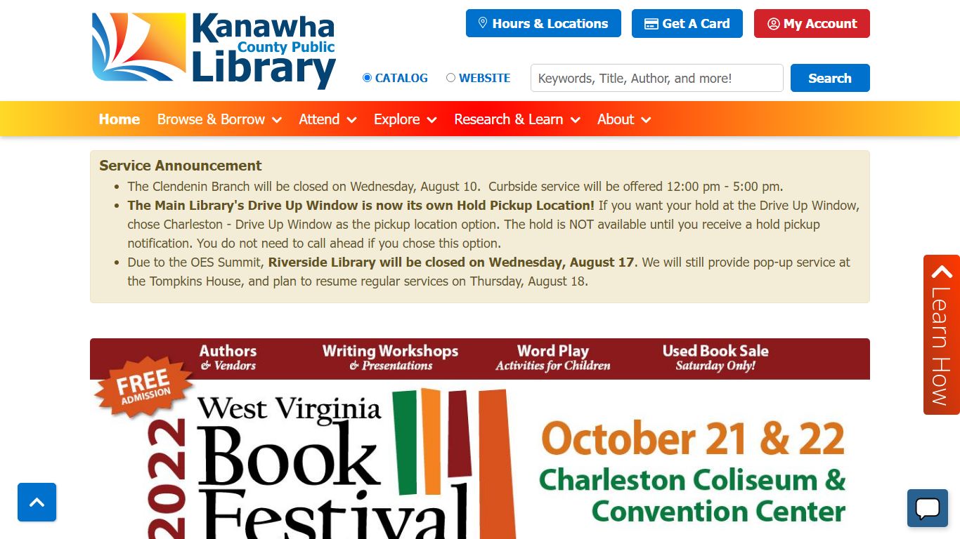 Home | Kanawha County Public Library